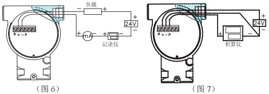 智能靶式流量計接線圖